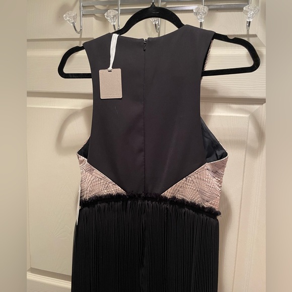 Anthropologie Nomad Morgan Carper Isobel Brocade Midi Dress Metallic Size 6 - Picture 11 of 15